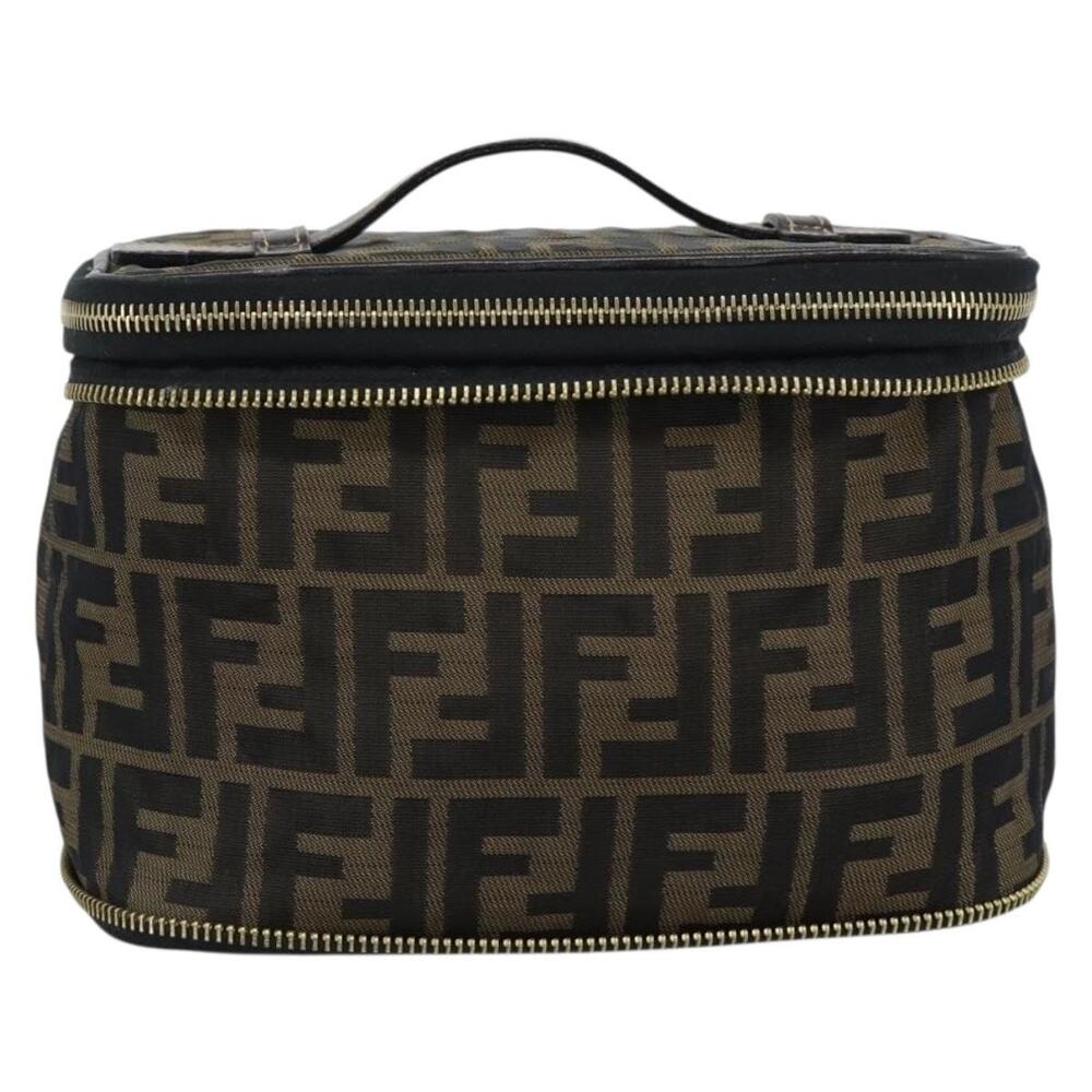 Fendi Zucca Vanity Handbag Black